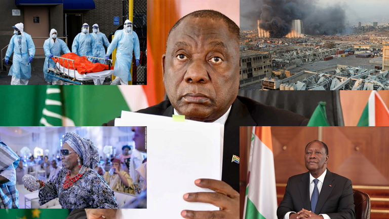 Mozambique’s involvement in Beirut’s explosion, President Ouattara for third term, Africa’s Covid-19 cases crosses the one-million mark and other news around Africa