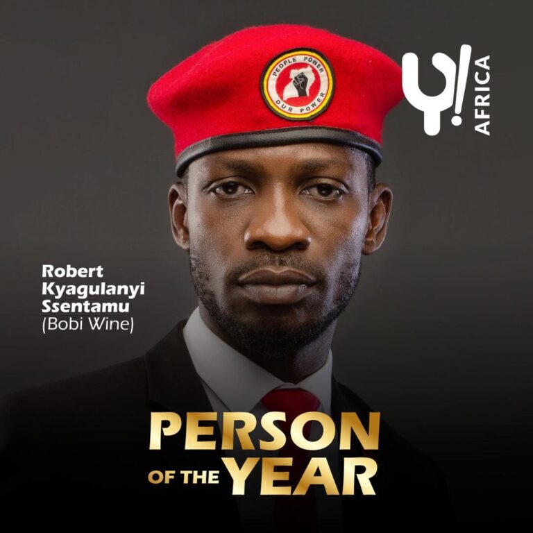 Robert Kyagulanyi Ssentamu (Bobi Wine) is Y! Africa Person of the Year 2020